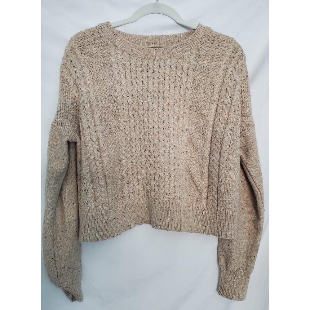 Cable Knit Cropped-ish Sweater